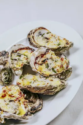 Huîtres gratinées