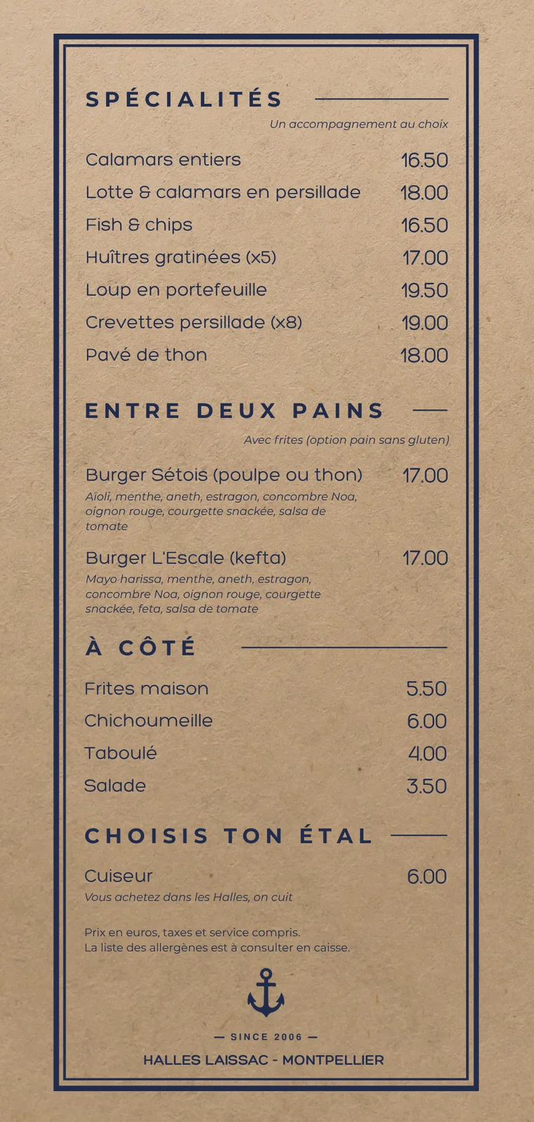 Carte du midi — verso