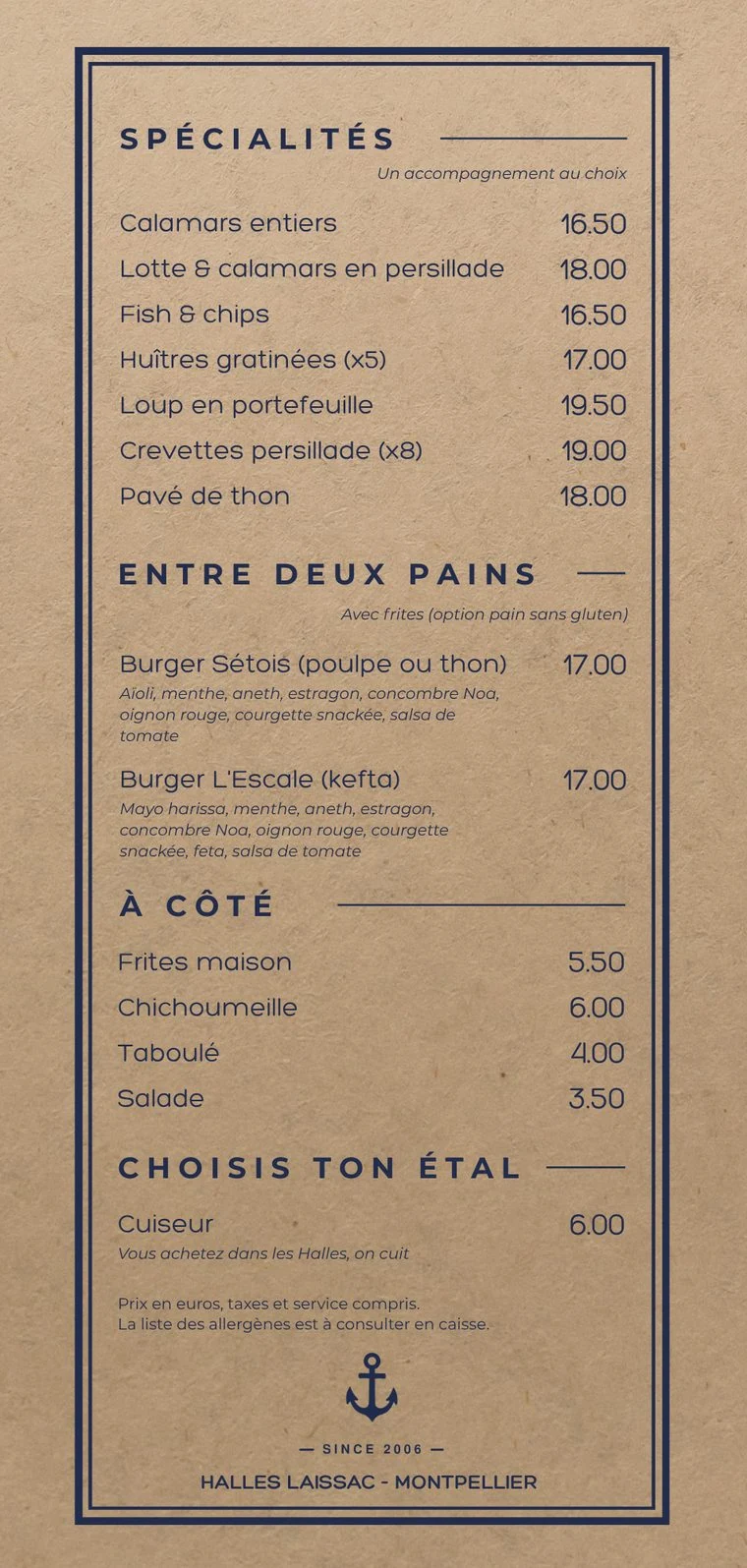 Carte du midi — verso